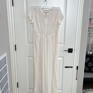 Lauren Conrad Ivory Lace Overlay duster, new